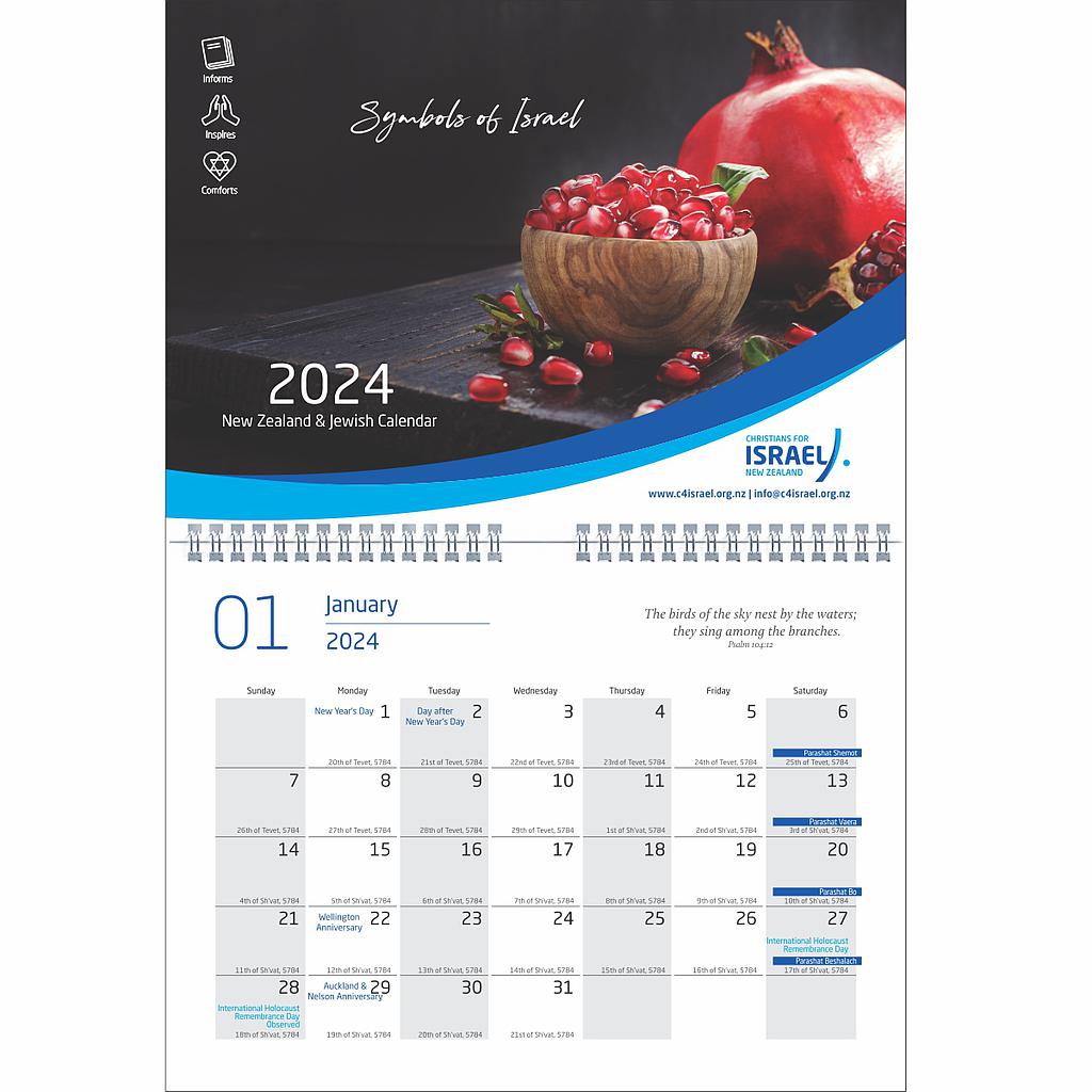 Christians for Israel Australia 2024 Calendar